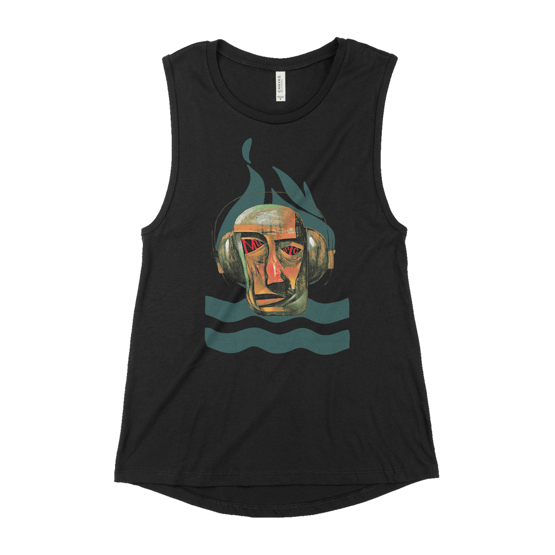 Women's Headphones Muscle Tank