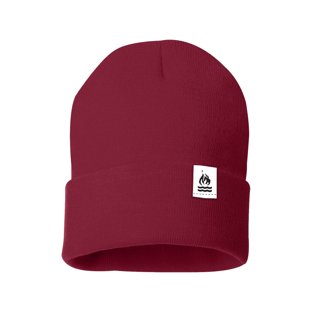 Flame Label Beanie